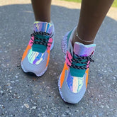 Round Cut Lace Up Sneakers Oshnow